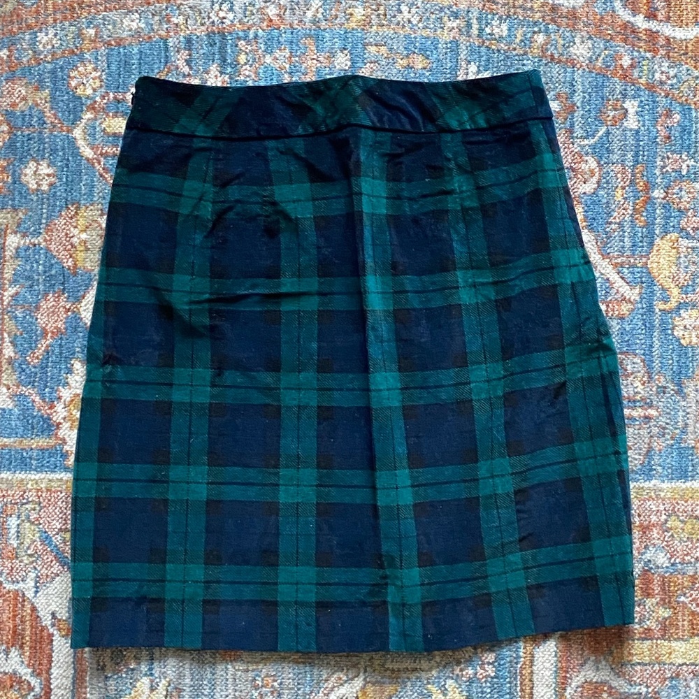 Talbot Velvet Plaid Mini-Skirt